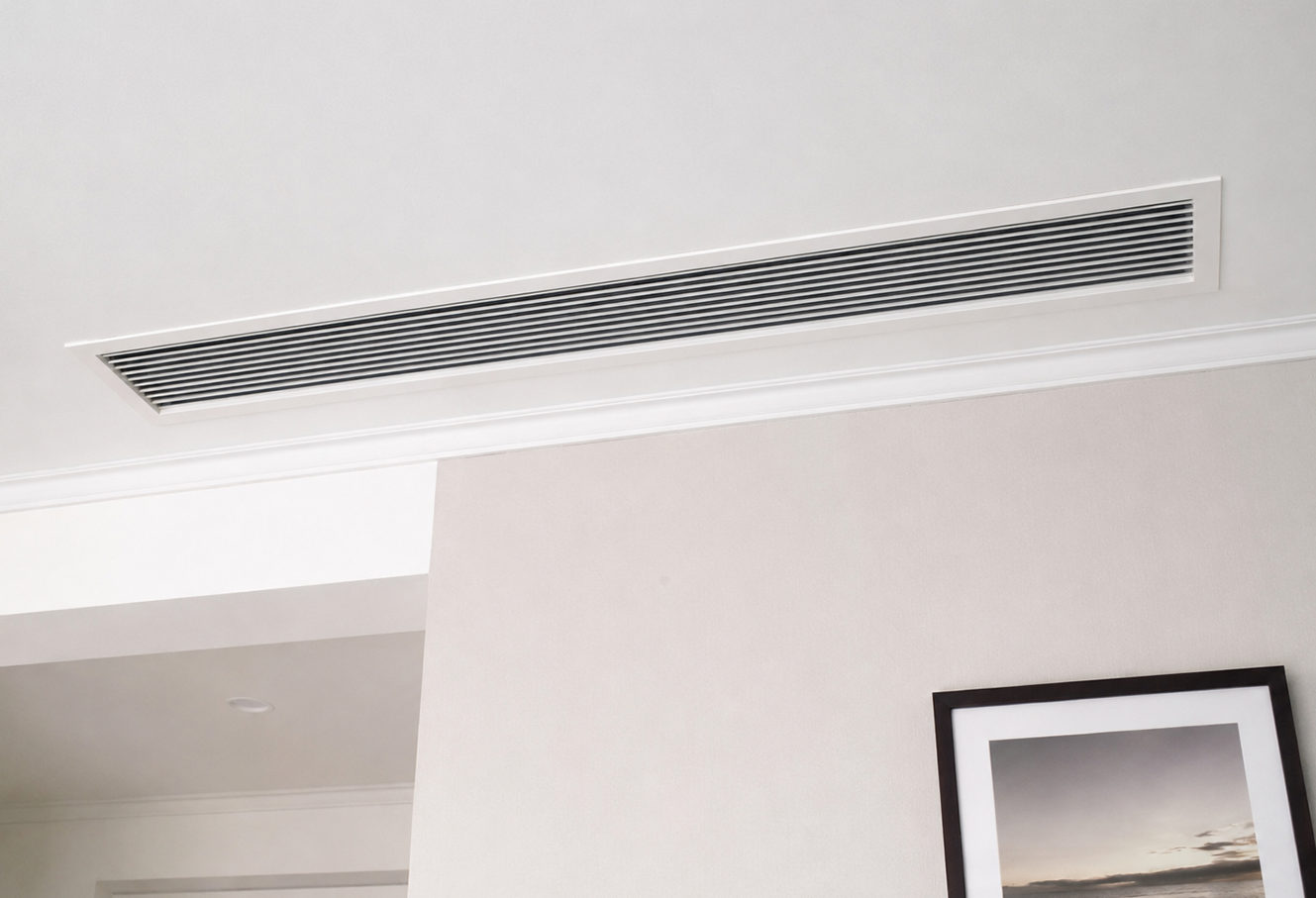 Fresh cooled air circulating through home vent