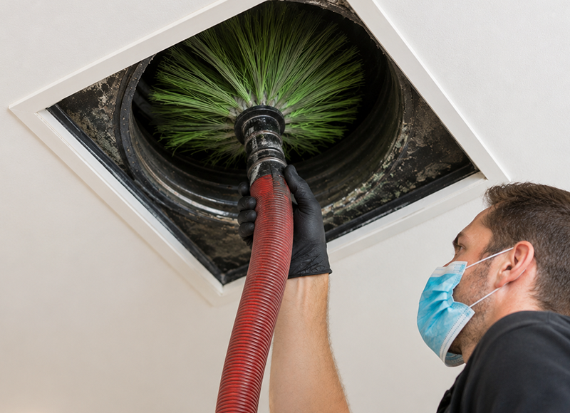 HVAC Vent Cleaning Inside Home